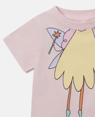T-shirt à col rond avec motif fée