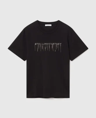 T-shirt à col rond brodé du logo