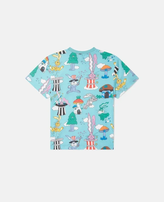 T-shirt à col rond imprimé lapin Magicians T-shirt à col rond imprimé lapin Magicians