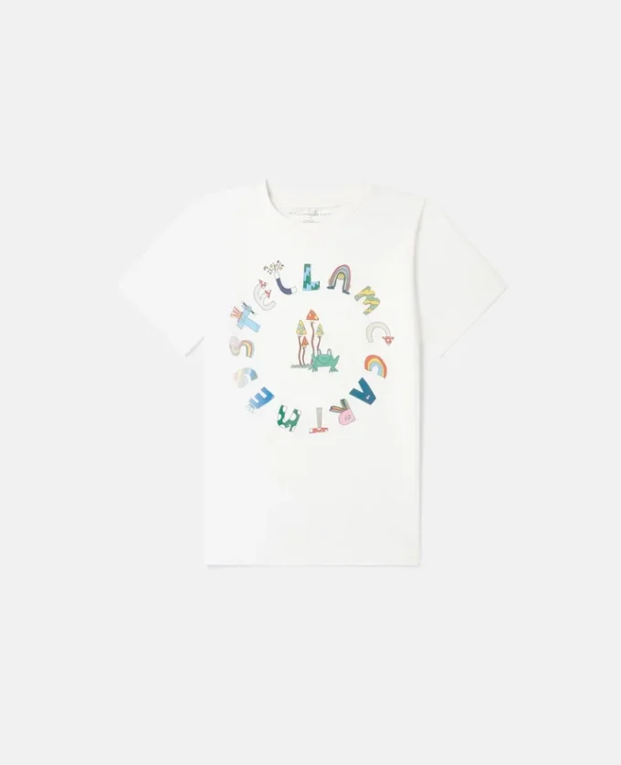 T-shirt à col rond Stella Woodland Lettering T-shirt à col rond Stella Woodland Lettering