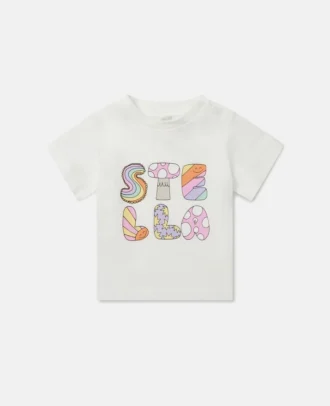 T-shirt à col rond Stella Woodland Lettering