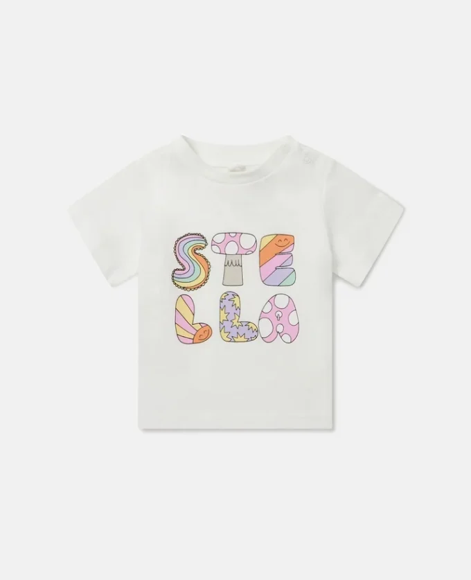 T-shirt à col rond Stella Woodland Lettering T-shirt à col rond Stella Woodland Lettering