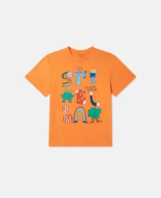 T-shirt à col rond Stella Woodland Lettering T-shirt à col rond Stella Woodland Lettering