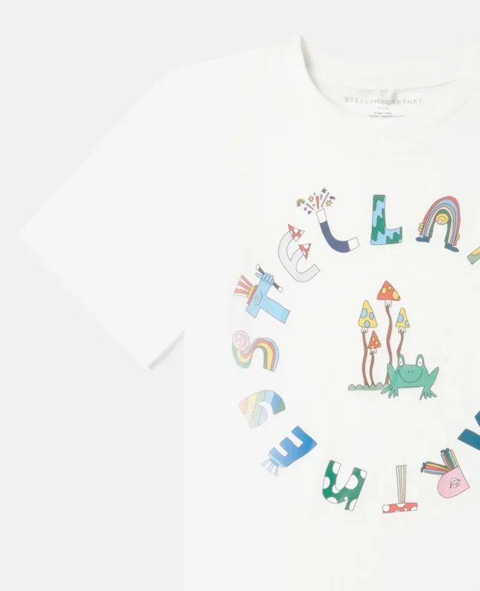 T-shirt à col rond Stella Woodland Lettering T-shirt à col rond Stella Woodland Lettering