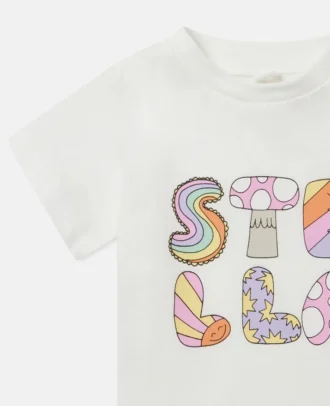 T-shirt à col rond Stella Woodland Lettering