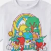 T-shirt court Earth Friends Graphic T-shirt court Earth Friends Graphic