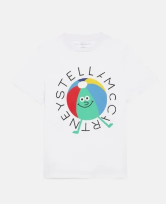 T-shirt en coton avec logo Beach Ball