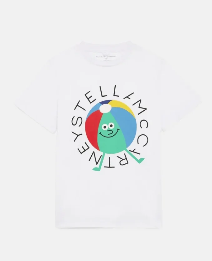 T-shirt en coton avec logo Beach Ball T-shirt en coton avec logo Beach Ball