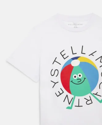 T-shirt en coton avec logo Beach Ball