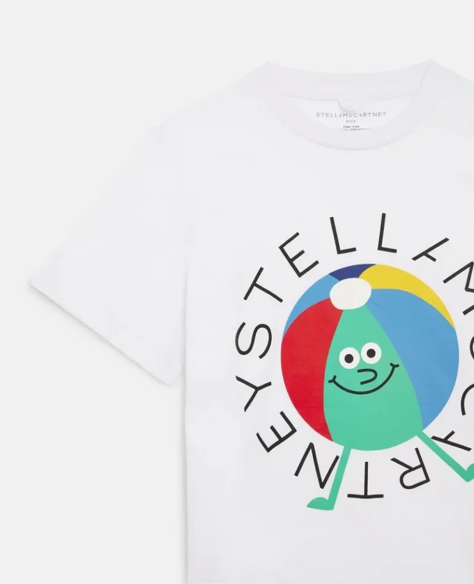 T-shirt en coton avec logo Beach Ball T-shirt en coton avec logo Beach Ball