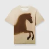 T-shirt en coton avec motif cheval T-shirt en coton avec motif cheval