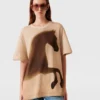 T-shirt en coton avec motif cheval T-shirt en coton avec motif cheval
