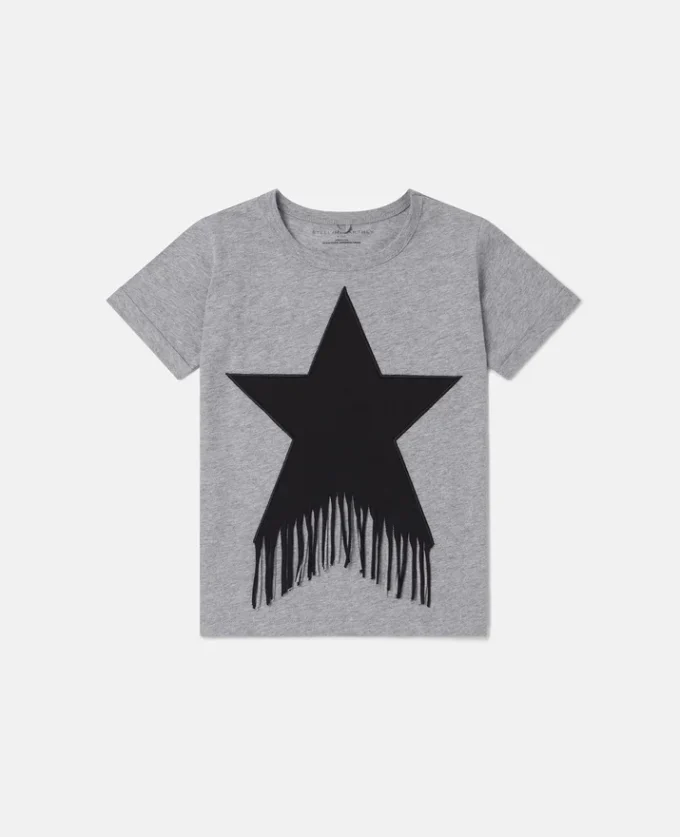 T-shirt graphique à franges Star