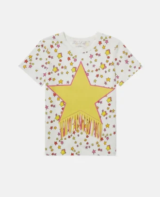 T-shirt graphique à franges Star