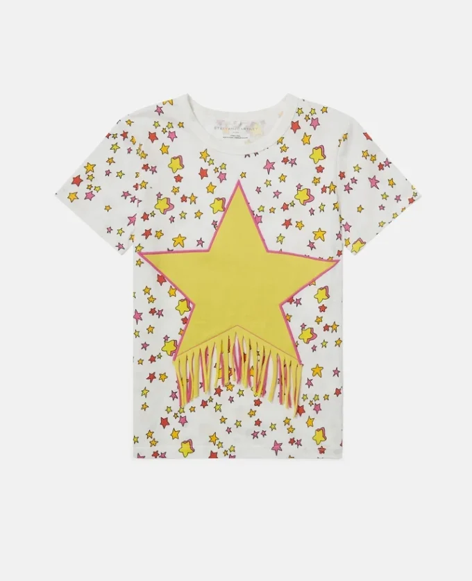 T-shirt graphique à franges Star