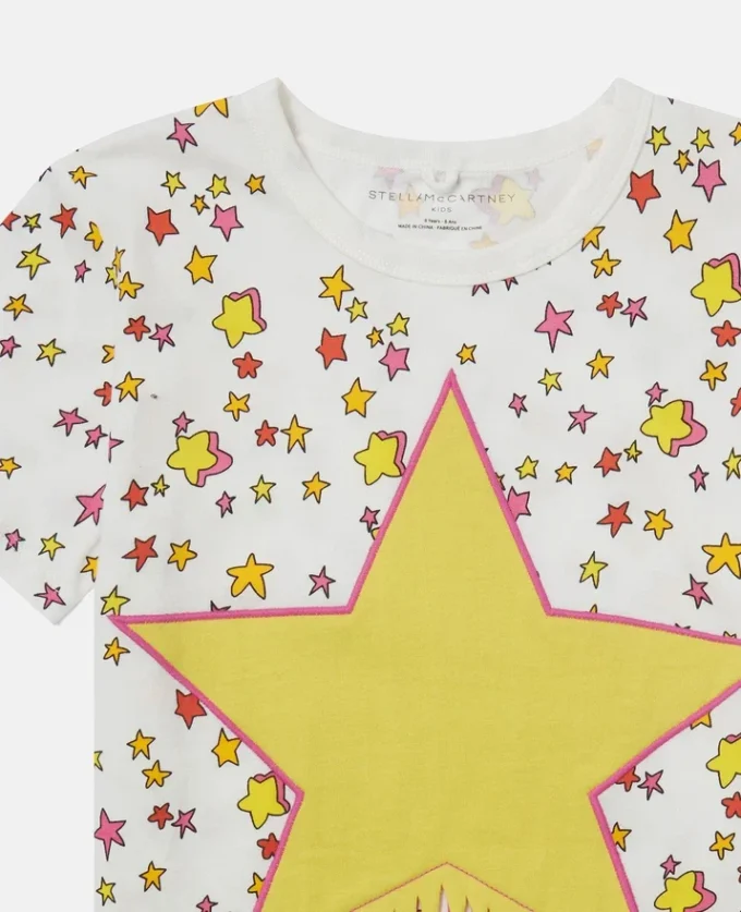 T-shirt graphique à franges Star