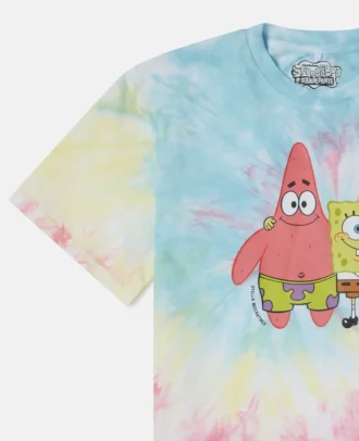 T-shirt graphique tie-dye Bob l&rsquo;éponge