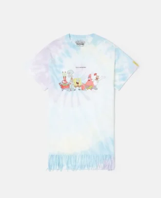 T-shirt graphique tie-dye SpongeBob