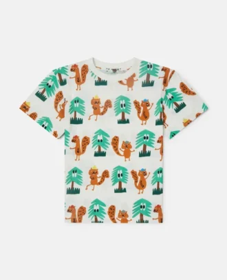 T-shirt imprimé écureuil