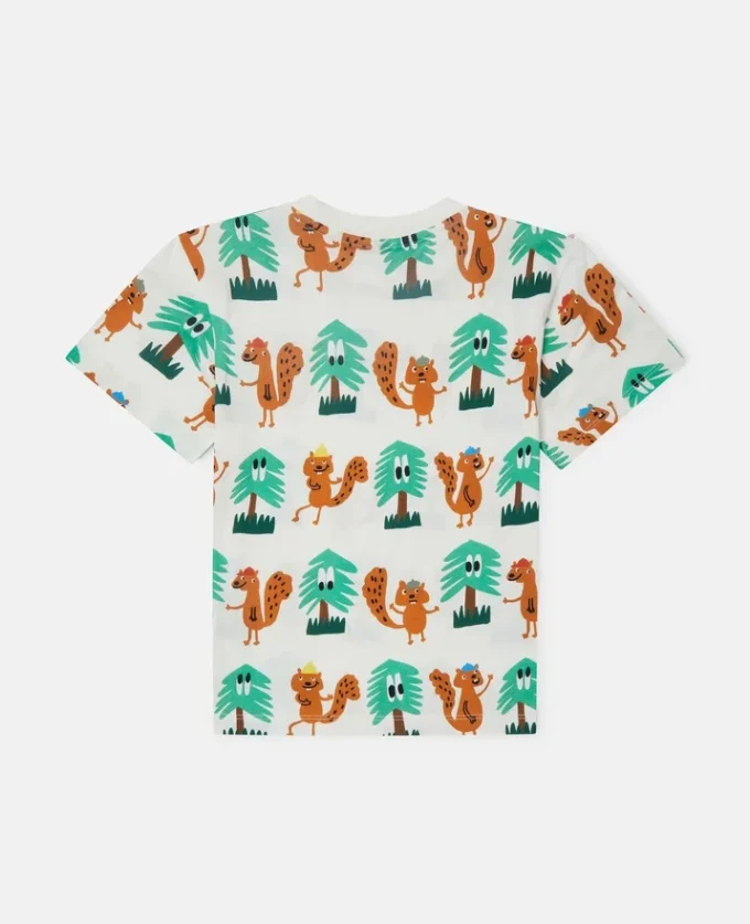 T-shirt imprimé écureuil T-shirt imprimé écureuil