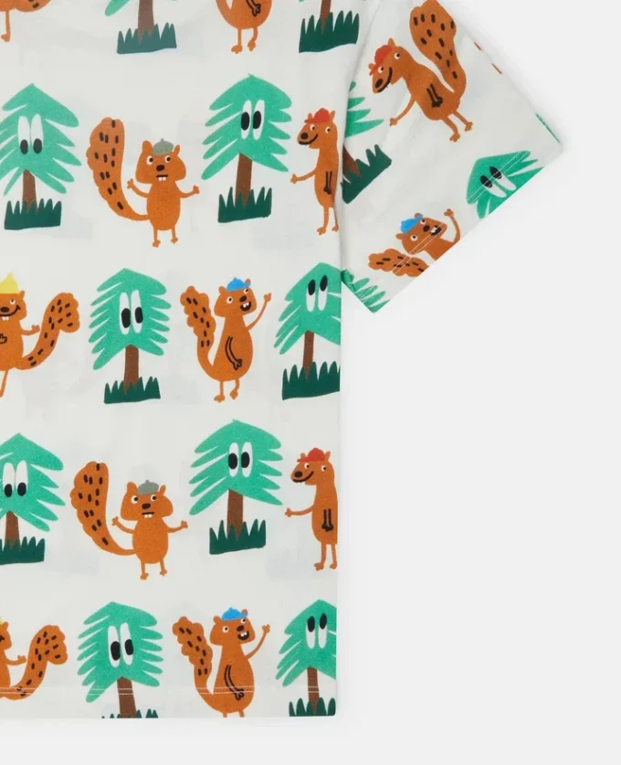 T-shirt imprimé écureuil T-shirt imprimé écureuil