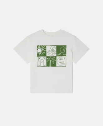 T-shirt à lettrage de la marque