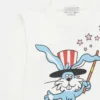 T-shirt à manches longues avec imprimé lapin magicien T-shirt à manches longues avec imprimé lapin magicien