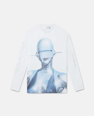 T-shirt à manches longues en coton biologique Sexy Robot