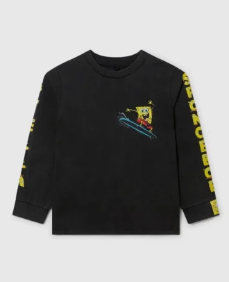 T-shirt à manches longues graphique SpongeBob
