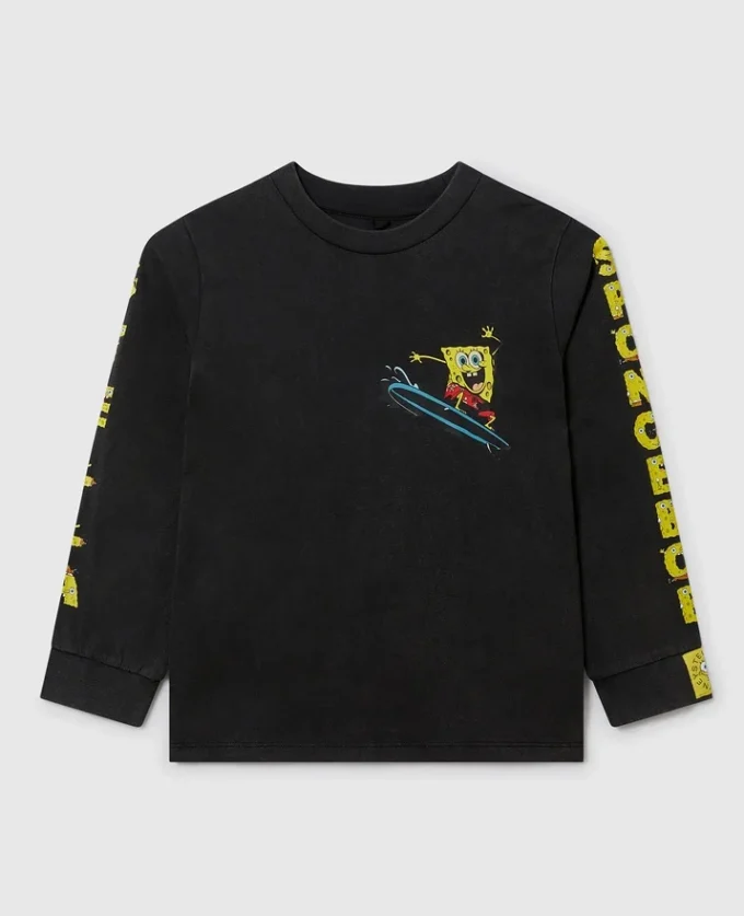 T-shirt à manches longues graphique SpongeBob T-shirt à manches longues graphique SpongeBob