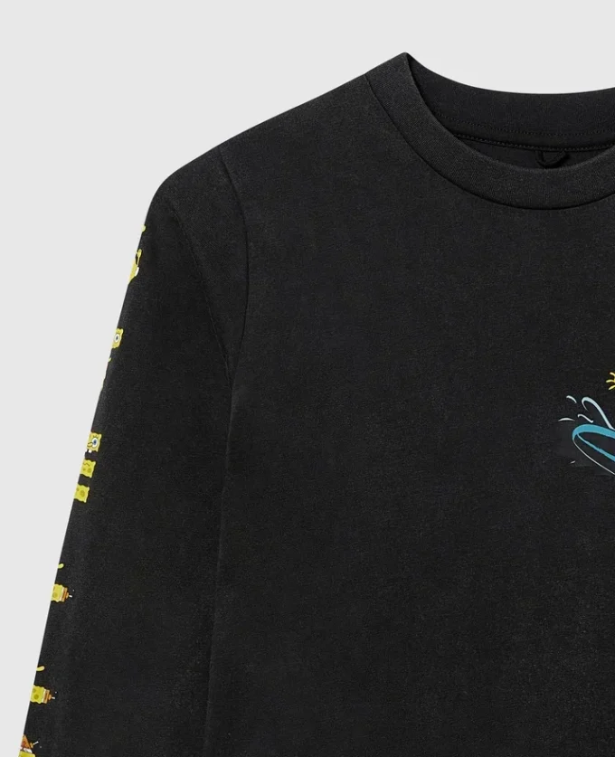 T-shirt à manches longues graphique SpongeBob T-shirt à manches longues graphique SpongeBob