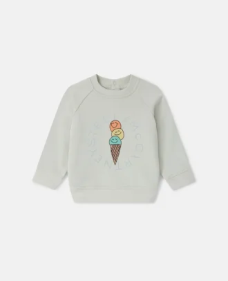 T-shirt à manches longues imprimé graphique Ice Cream