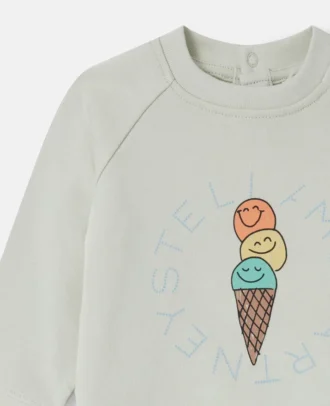 T-shirt à manches longues imprimé graphique Ice Cream