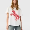 T-shirt à motif cheval peint à l’aérographe T-shirt à motif cheval peint à l’aérographe