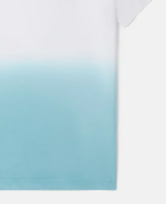 T-shirt ombré avec logo médaillon