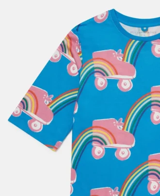 T-shirt Rollerskate Rainbow Print