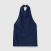 Top en satin à dos nu Top en satin à dos nu