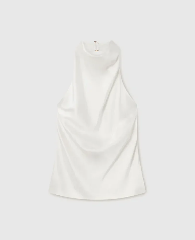 Top en satin à dos nu Top en satin à dos nu