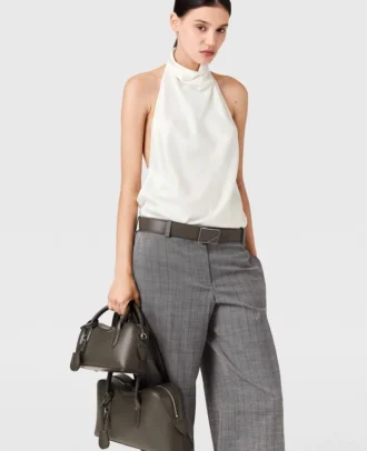 Top en satin à dos nu