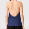 Top en satin à dos nu Top en satin à dos nu