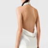 Top en satin à dos nu Top en satin à dos nu
