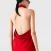 Top en satin à dos nu Top en satin à dos nu