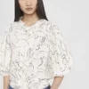 Top en sergé imprimé doodle Rewild