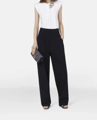 Top sans manches à chaîne en cristal Falabella