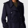 Trench-coat croisé à ceinture Trench-coat croisé à ceinture
