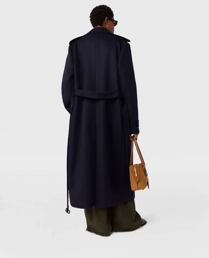 Trench-coat croisé à ceinture Trench-coat croisé à ceinture
