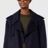 Trench-coat croisé à ceinture Trench-coat croisé à ceinture
