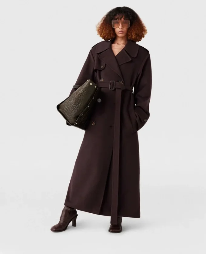 Trench-coat double face à ceinture Trench-coat double face à ceinture