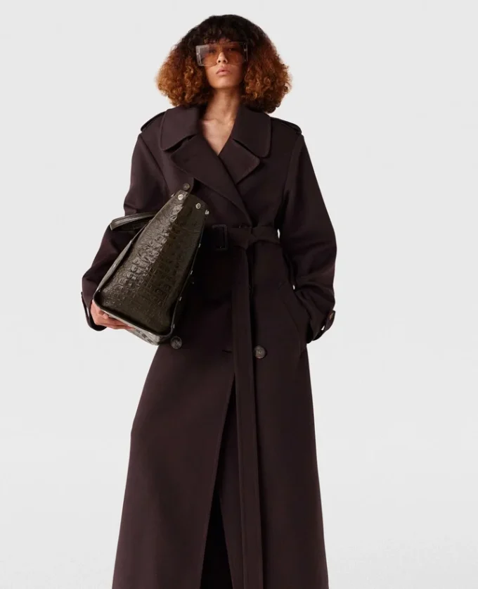 Trench-coat double face à ceinture Trench-coat double face à ceinture