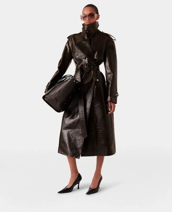 Trench-coat à motif crocodile Trench-coat à motif crocodile